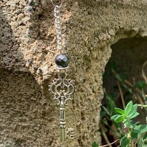 Hematite loc/braid jewelry